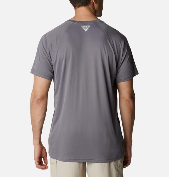 Columbia PFG Respool T-Shirt Grey For Men's NZ59312 New Zealand